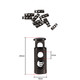 Metal Spring-Loaded Cord Stopper, 26mm x 9mm - (Pack of 2)